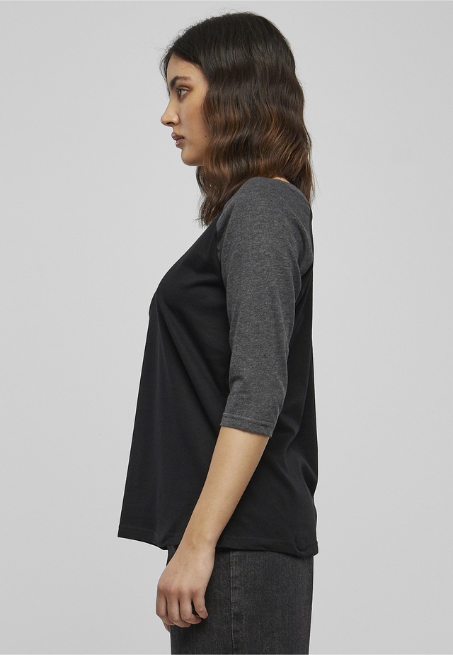 URBAN CLASSICS Kurzarmshirt »Urban Classics Damen Ladies 3/4 Contrast Raglan Tee« 1 Stk.