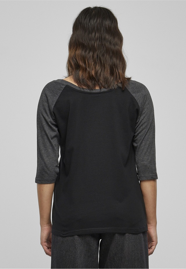 URBAN CLASSICS Kurzarmshirt »Urban Classics Damen Ladies 3/4 Contrast Raglan Tee« 1 Stk.