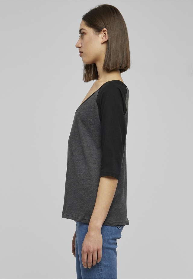 URBAN CLASSICS Kurzarmshirt »Urban Classics Damen Ladies 3/4 Contrast Raglan Tee« 1 Stk.
