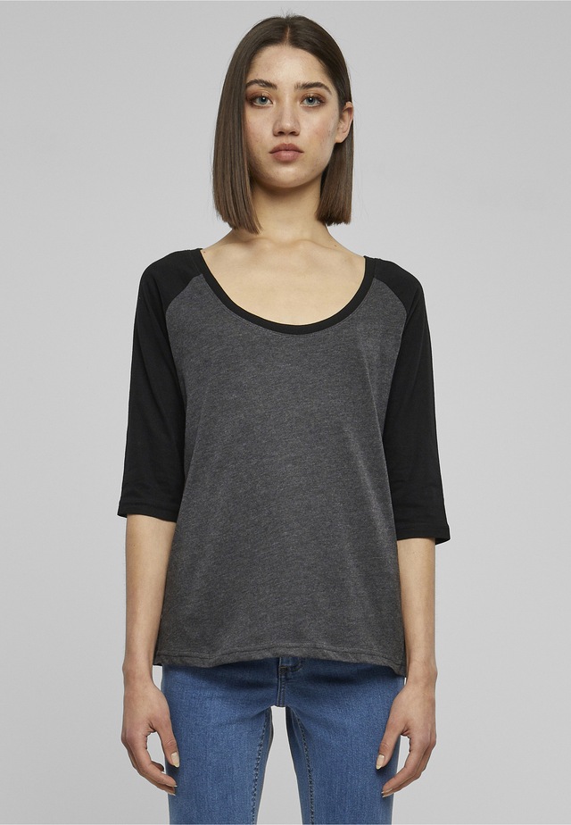 URBAN CLASSICS Kurzarmshirt »Urban Classics Damen Ladies 3/4 Contrast Raglan Tee« 1 Stk.