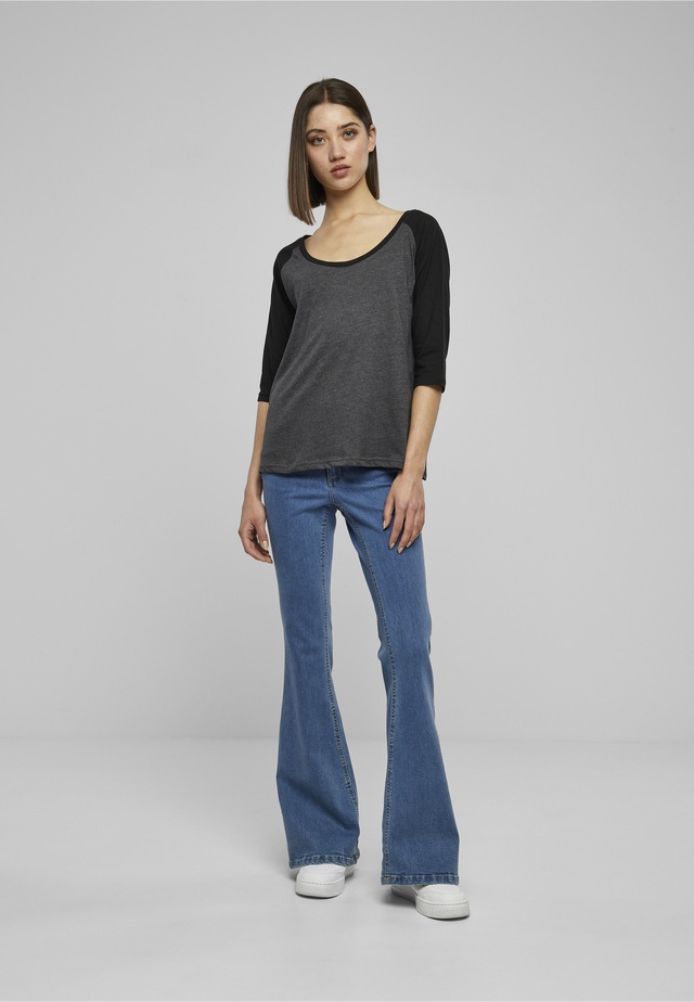 URBAN CLASSICS Kurzarmshirt »Urban Classics Damen Ladies 3/4 Contrast Raglan Tee« 1 Stk.