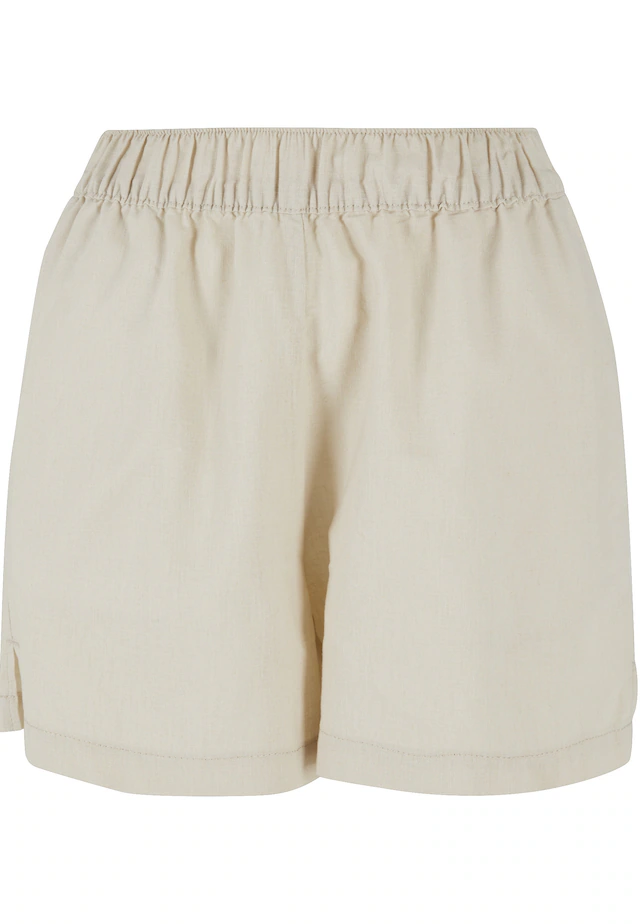 URBAN CLASSICS Shorts »Urban Classics Damen Ladies Linen Mixed Boxer Shorts«