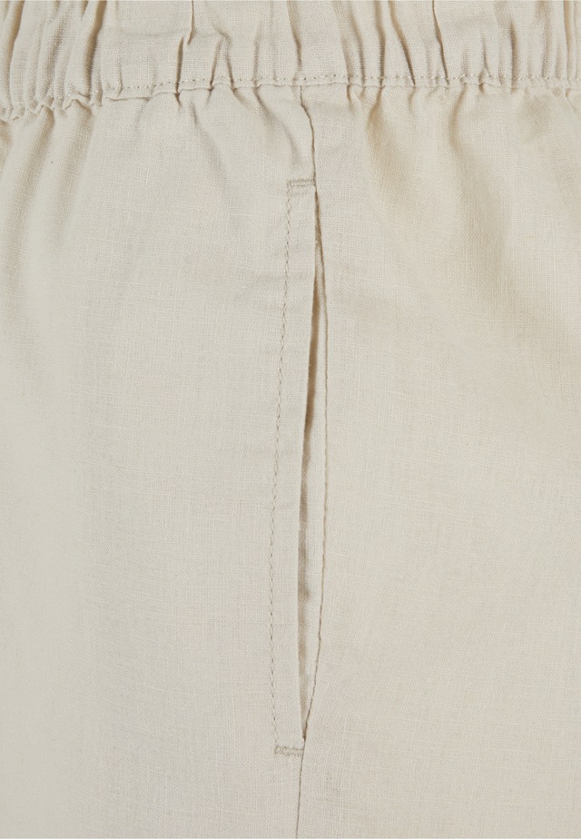 URBAN CLASSICS Shorts »Urban Classics Damen Ladies Linen Mixed Boxer Shorts«