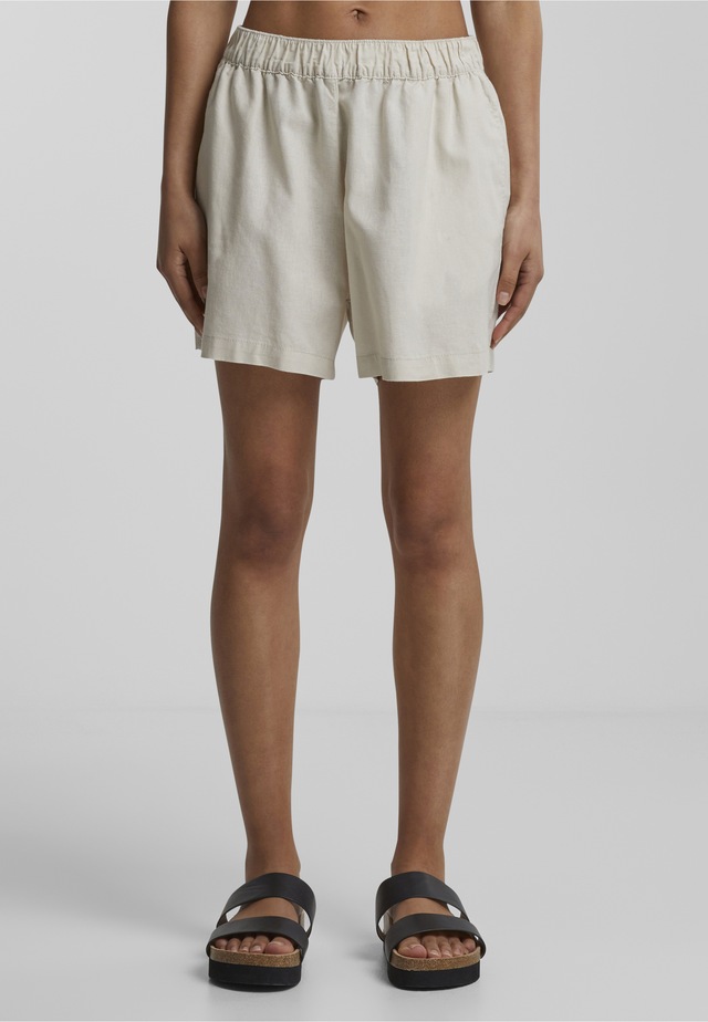 URBAN CLASSICS Shorts »Urban Classics Damen Ladies Linen Mixed Boxer Shorts«