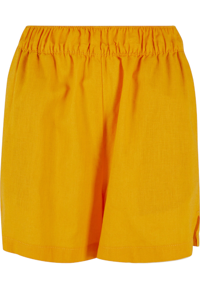 URBAN CLASSICS Shorts »Urban Classics Damen Ladies Linen Mixed Boxer Shorts«