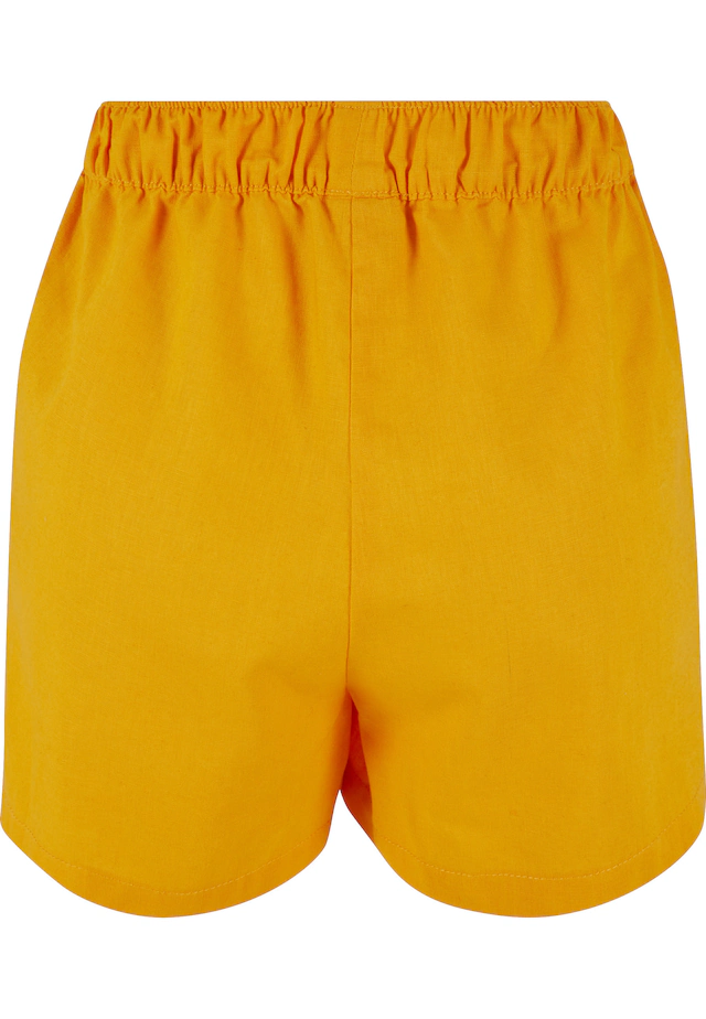 URBAN CLASSICS Shorts »Urban Classics Damen Ladies Linen Mixed Boxer Shorts«