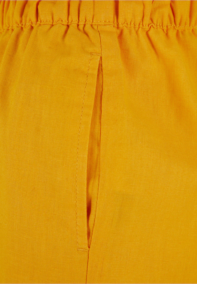 URBAN CLASSICS Shorts »Urban Classics Damen Ladies Linen Mixed Boxer Shorts«