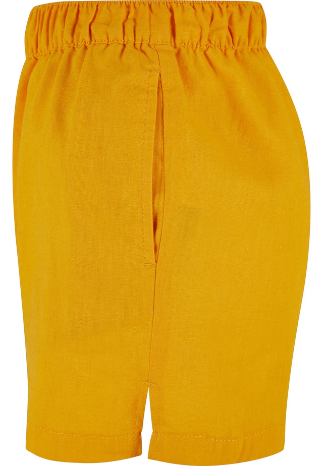 URBAN CLASSICS Shorts »Urban Classics Damen Ladies Linen Mixed Boxer Shorts«