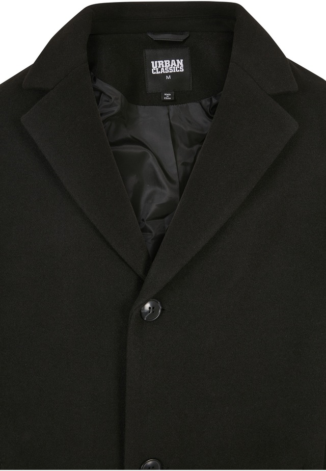 URBAN CLASSICS Cabanjacke »Urban Classics Herren Long Coat« 1 Stk. tlg. ohne Kapuze