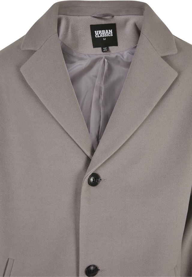 URBAN CLASSICS Cabanjacke »Urban Classics Herren Long Coat« 1 Stk. tlg. ohne Kapuze