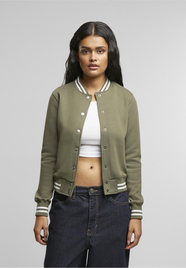 URBAN CLASSICS Funktionsmantel »Urban Classics Damen Ladies College Sweat Jacket«