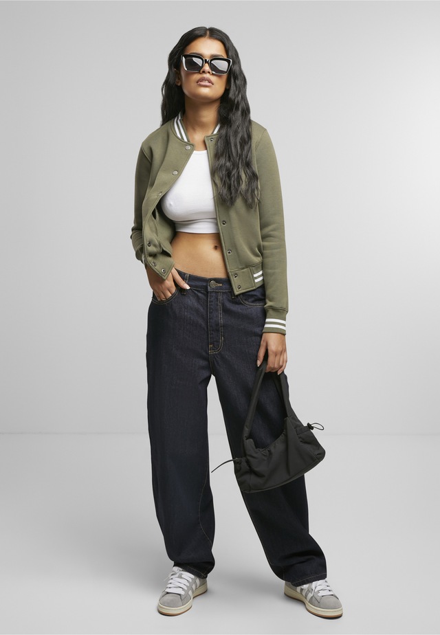 URBAN CLASSICS Funktionsmantel »Urban Classics Damen Ladies College Sweat Jacket«