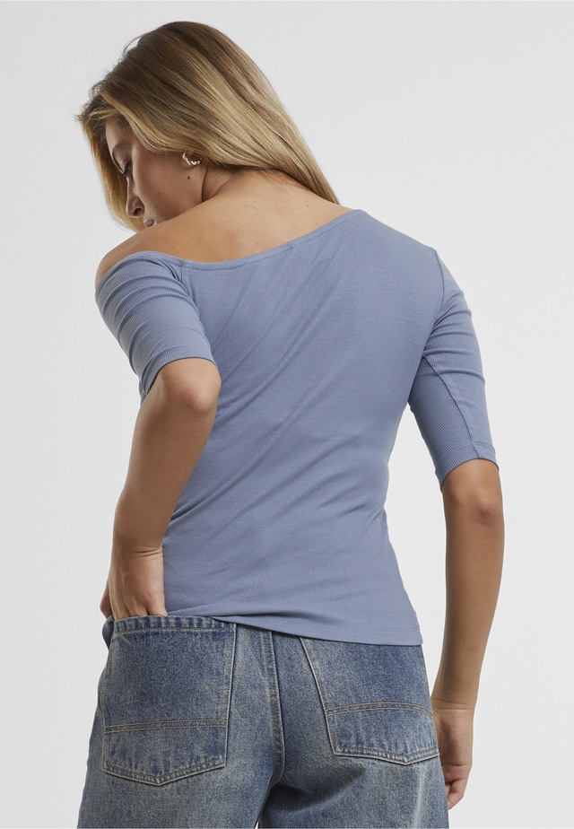 URBAN CLASSICS T-Shirt »Urban Classics Ladies Organic Asymmetric Rib Tee« 1 Stk.