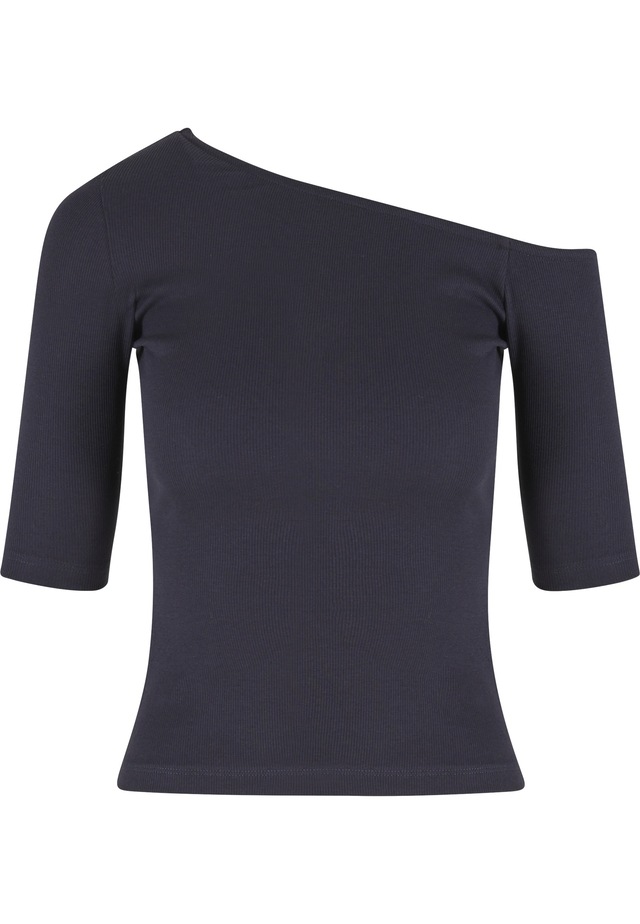 URBAN CLASSICS T-Shirt »Urban Classics Ladies Organic Asymmetric Rib Tee« 1 Stk.