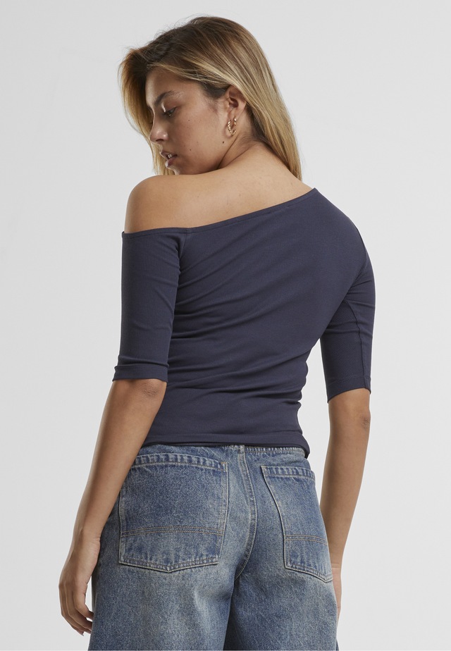 URBAN CLASSICS T-Shirt »Urban Classics Ladies Organic Asymmetric Rib Tee« 1 Stk.