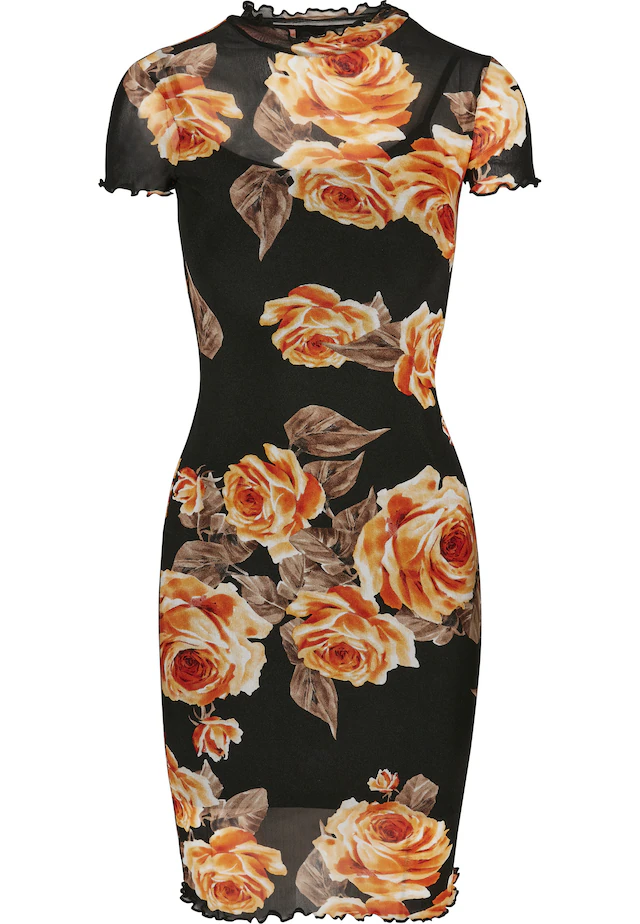 URBAN CLASSICS Shirtkleid »Urban Classics Damen Ladies Mesh Double Layer Dress« 1 tlg.