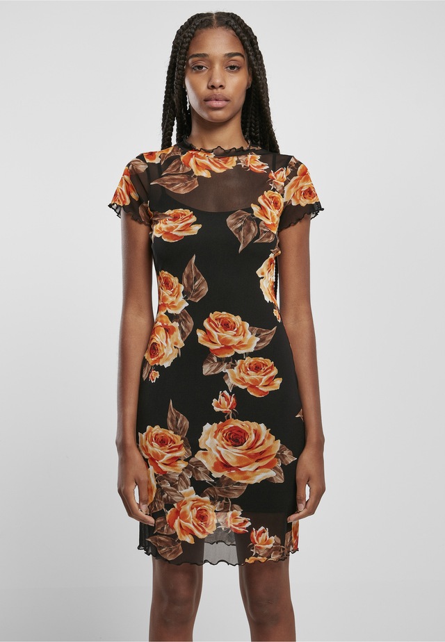 URBAN CLASSICS Shirtkleid »Urban Classics Damen Ladies Mesh Double Layer Dress« 1 tlg.