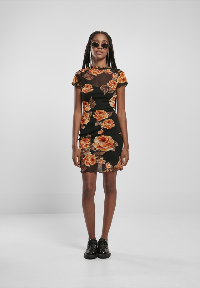 URBAN CLASSICS Shirtkleid »Urban Classics Damen Ladies Mesh Double Layer Dress« 1 tlg.