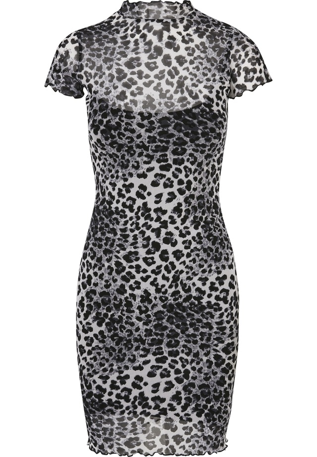 URBAN CLASSICS Shirtkleid »Urban Classics Damen Ladies Mesh Double Layer Dress« 1 tlg.
