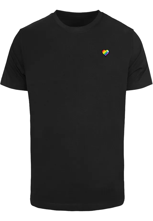 MisterTee T-Shirt »MisterTee Glossy Heart Pride Tee« 1 Stk.