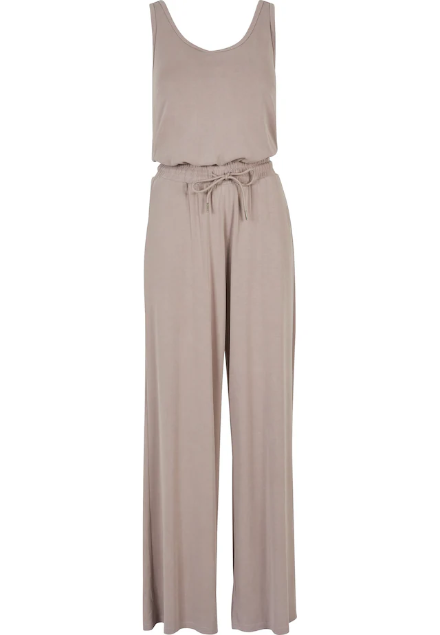 URBAN CLASSICS Jumpsuit »Urban Classics Damen Ladies Long Sleevless Modal Jumpsuit« 1 Stk.