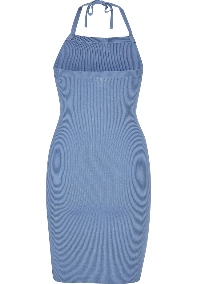 URBAN CLASSICS Shirtkleid »Urban Classics Damen Ladies Rib Knit Neckholder Dress« 1 Stk. tlg.