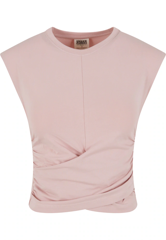 URBAN CLASSICS T-Shirt »Urban Classics Ladies Cropped Wrapped Top« 1 Stk.
