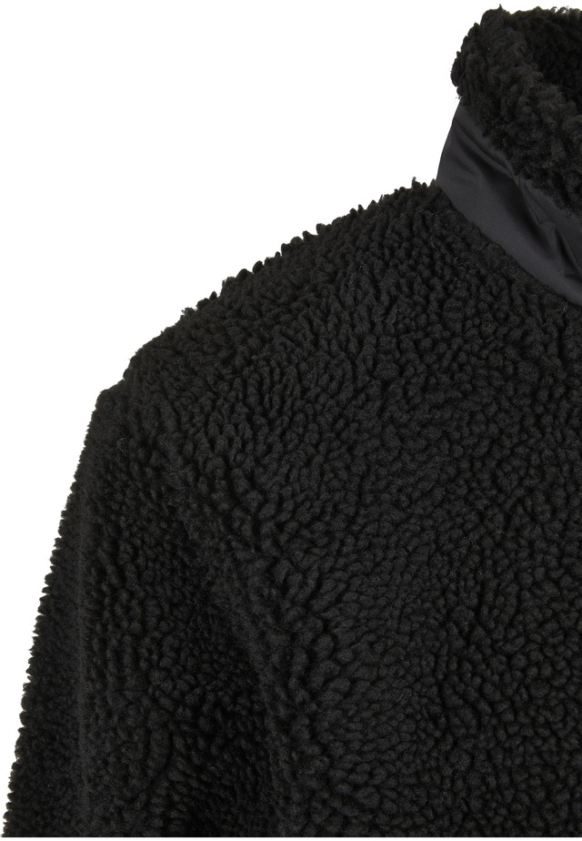 URBAN CLASSICS Winterjacke »Urban Classics Herren Basic Sherpa Jacket« 1 Stk. tlg. ohne Kapuze