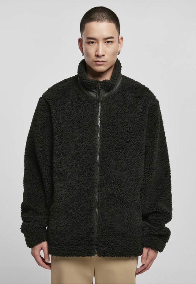 URBAN CLASSICS Winterjacke »Urban Classics Herren Basic Sherpa Jacket« 1 Stk. tlg. ohne Kapuze