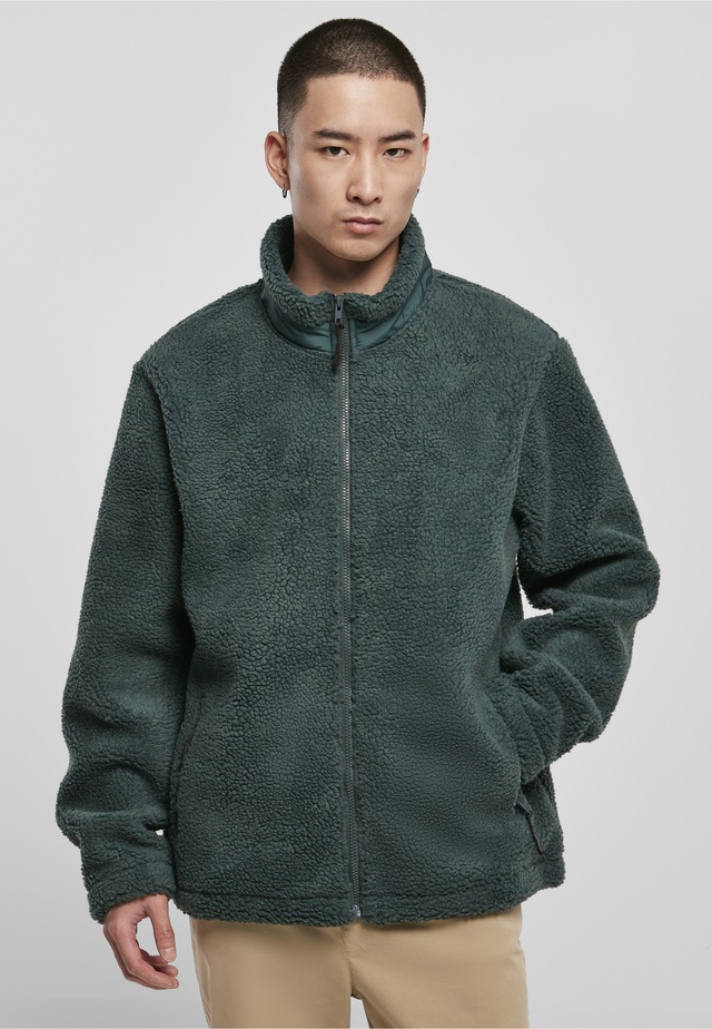 URBAN CLASSICS Winterjacke »Urban Classics Herren Basic Sherpa Jacket« 1 Stk. tlg. ohne Kapuze