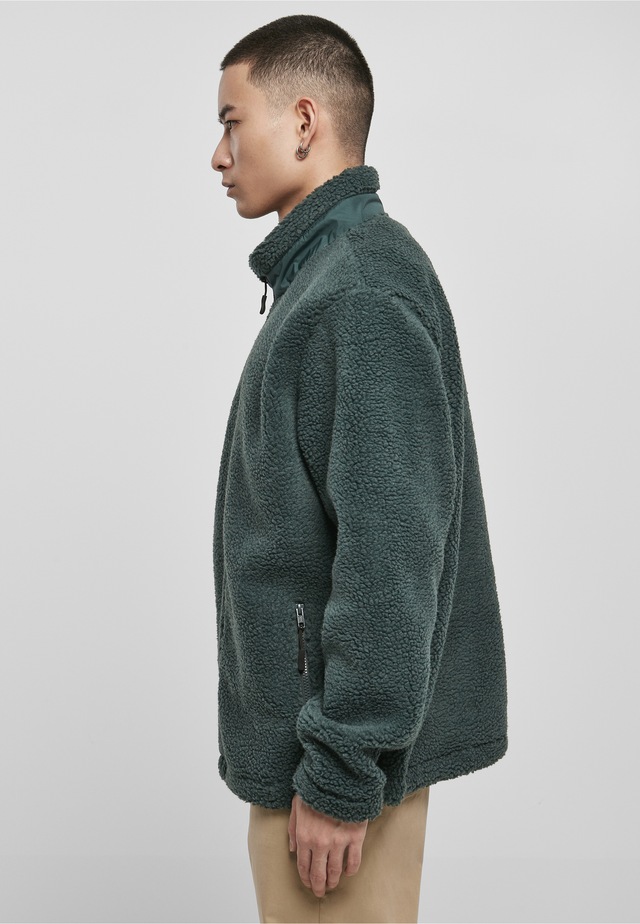 URBAN CLASSICS Winterjacke »Urban Classics Herren Basic Sherpa Jacket« 1 Stk. tlg. ohne Kapuze