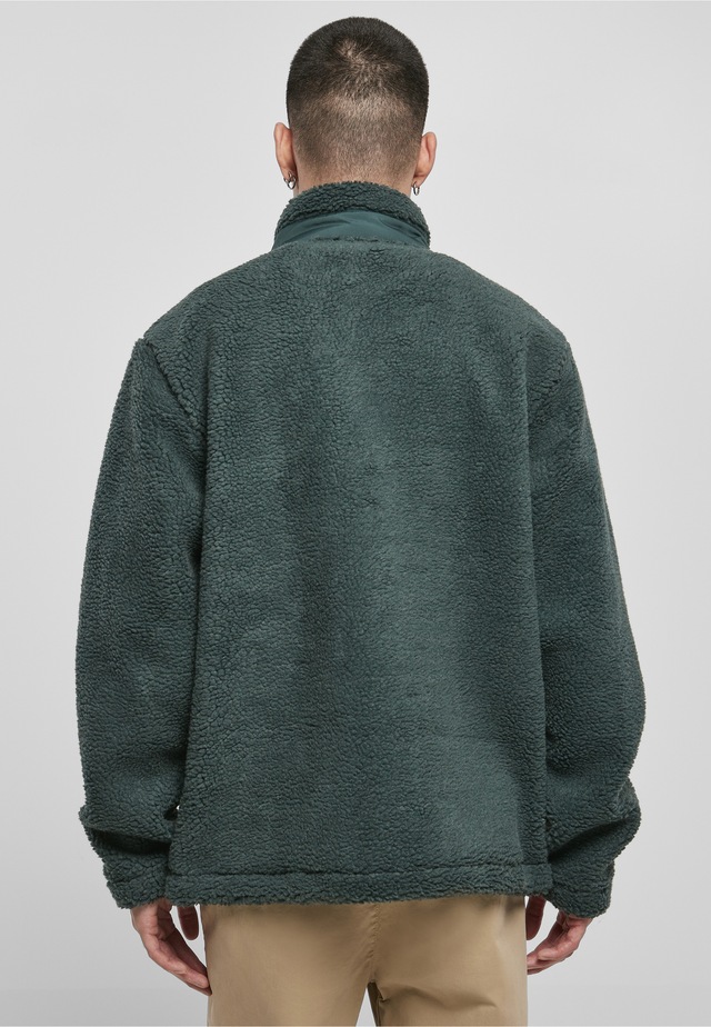 URBAN CLASSICS Winterjacke »Urban Classics Herren Basic Sherpa Jacket« 1 Stk. tlg. ohne Kapuze