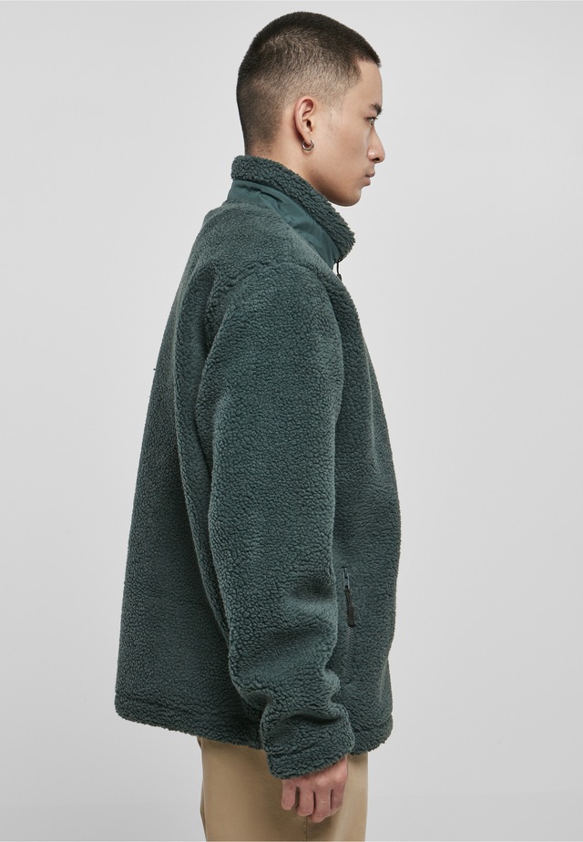 URBAN CLASSICS Winterjacke »Urban Classics Herren Basic Sherpa Jacket« 1 Stk. tlg. ohne Kapuze