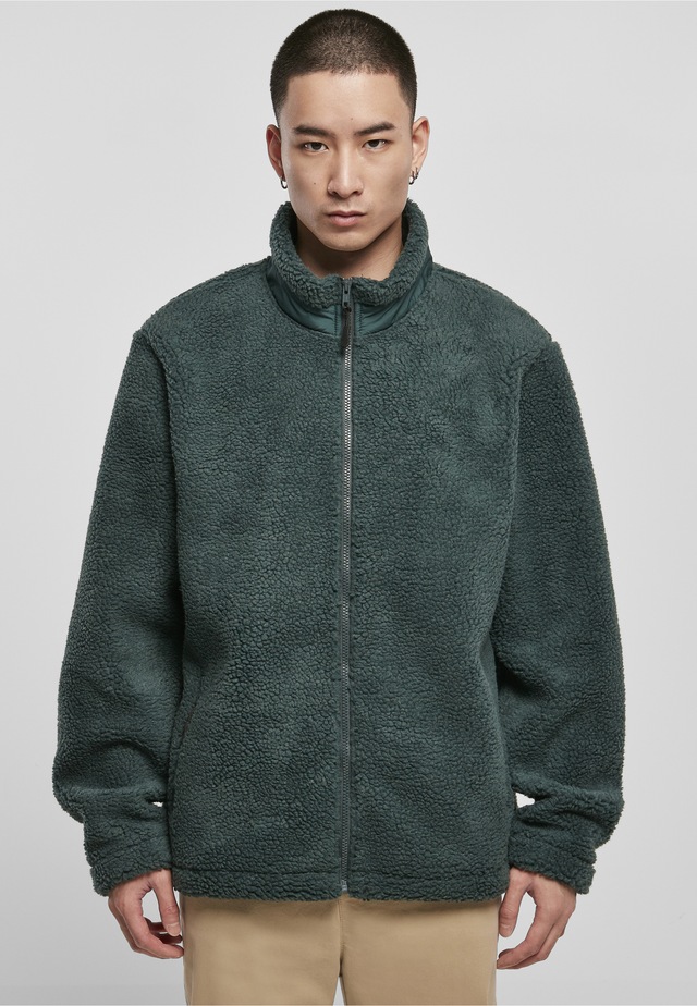 URBAN CLASSICS Winterjacke »Urban Classics Herren Basic Sherpa Jacket« 1 Stk. tlg. ohne Kapuze