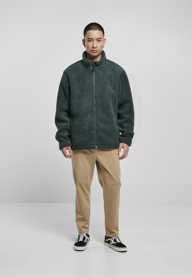 URBAN CLASSICS Winterjacke »Urban Classics Herren Basic Sherpa Jacket« 1 Stk. tlg. ohne Kapuze