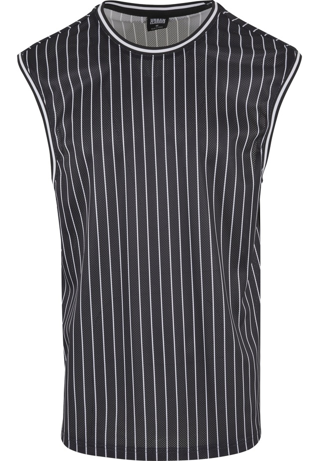 URBAN CLASSICS Tanktop »Urban Classics Striped Mesh Tanktop« 1 Stk.