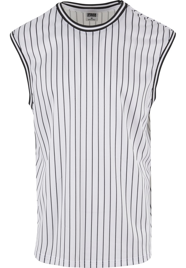 URBAN CLASSICS Tanktop »Urban Classics Striped Mesh Tanktop« 1 Stk.