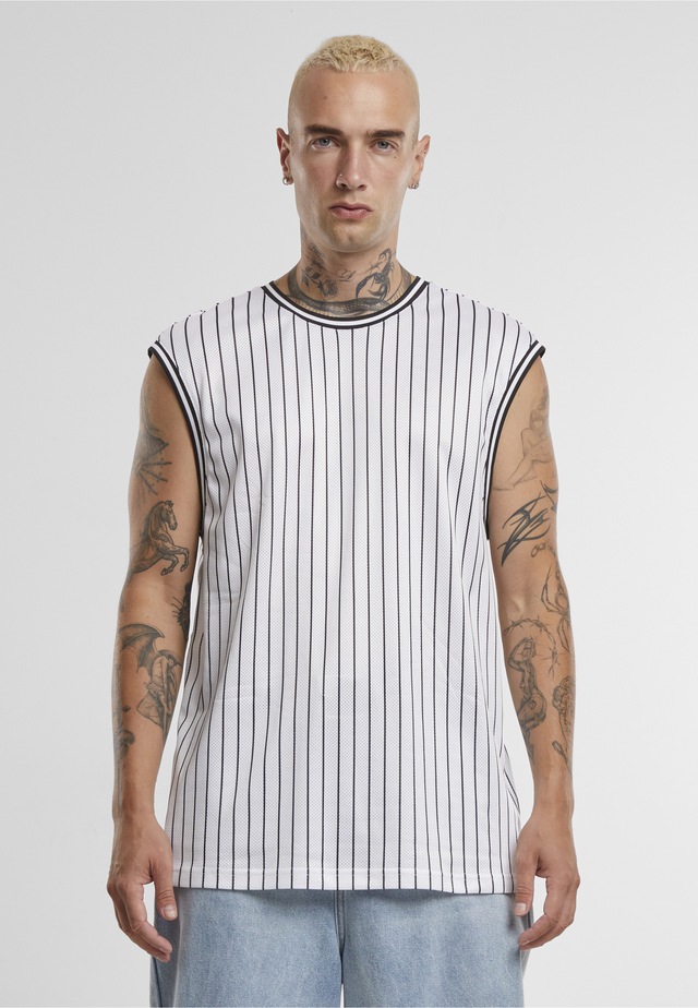 URBAN CLASSICS Tanktop »Urban Classics Striped Mesh Tanktop« 1 Stk.