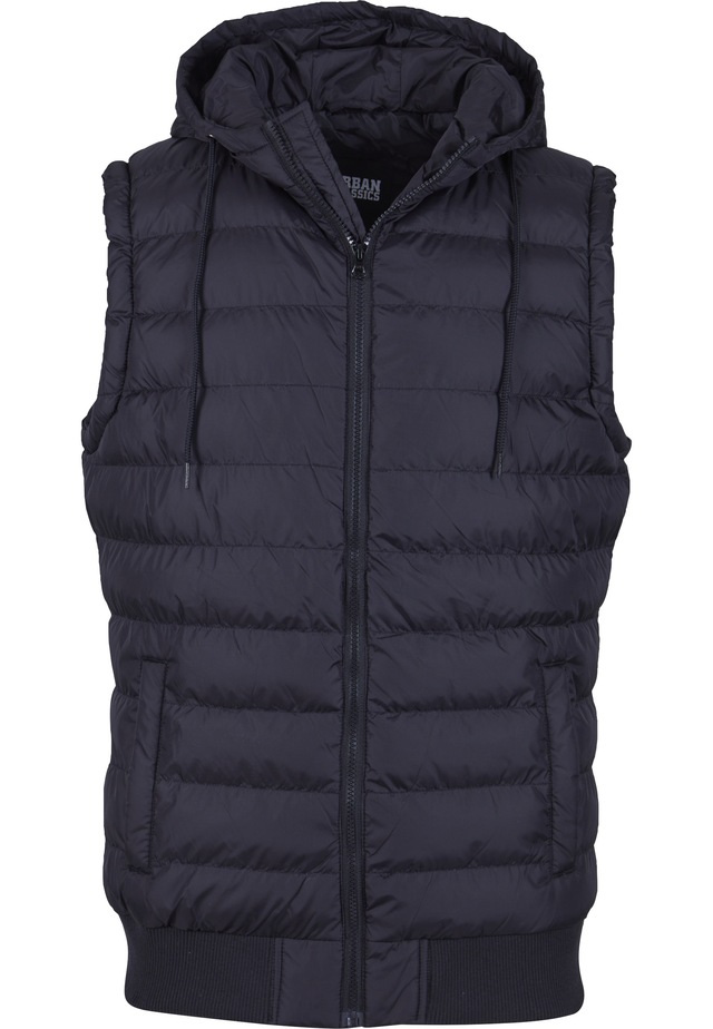 URBAN CLASSICS Jerseyweste »Urban Classics Herren Small Bubble Hooded Vest« 1