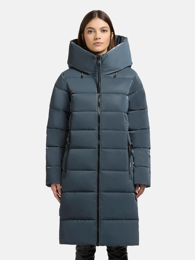 khujo Steppmantel »Jilias6 Shiny« Wintermantel aus einem auffällig glänzendem Material