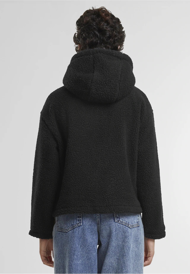 URBAN CLASSICS Langmantel »Urban Classics Ladies Short Hooded Sherpa Jacket«