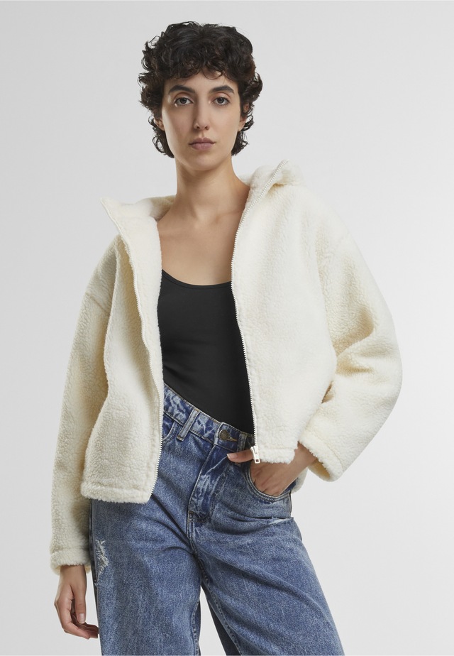 URBAN CLASSICS Langmantel »Urban Classics Ladies Short Hooded Sherpa Jacket«