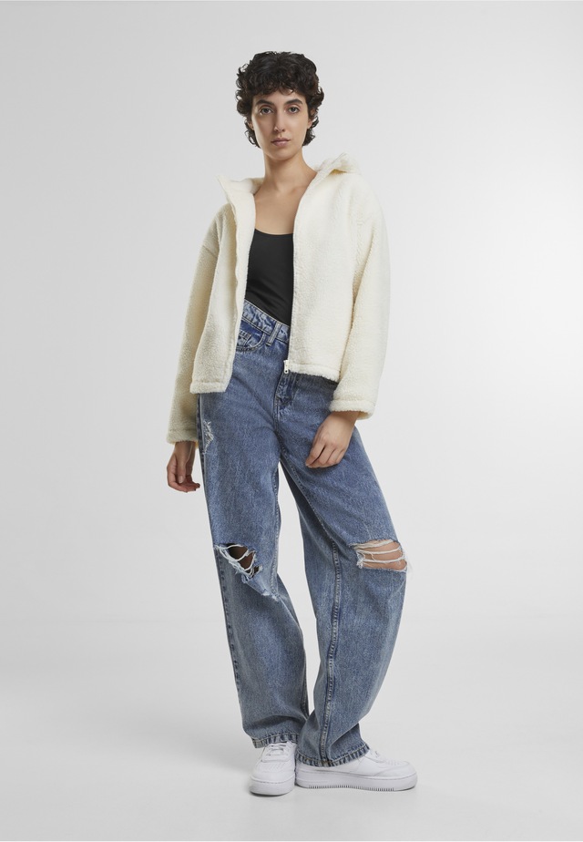URBAN CLASSICS Langmantel »Urban Classics Ladies Short Hooded Sherpa Jacket«