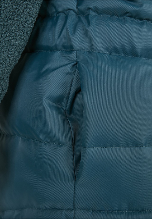 URBAN CLASSICS Winterjacke »Urban Classics Damen Ladies Sherpa Mix Puffer Jacket« 1 Stk. tlg. ohne Kapuze