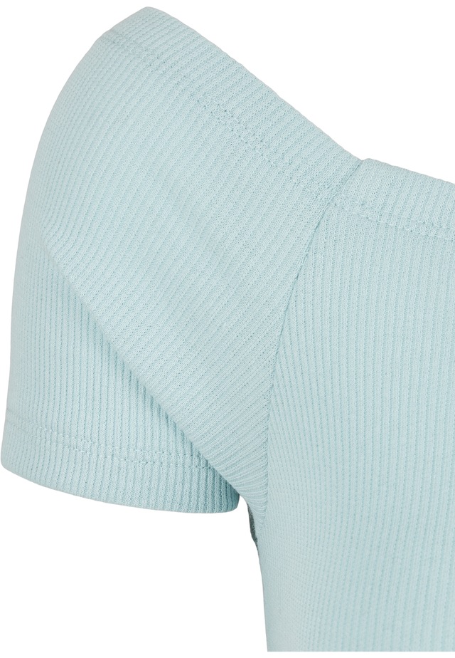 URBAN CLASSICS T-Shirt »Urban Classics Damen Ladies Off Shoulder Rib Tee« 1