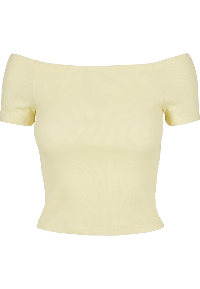 URBAN CLASSICS T-Shirt »Urban Classics Damen Ladies Off Shoulder Rib Tee« 1