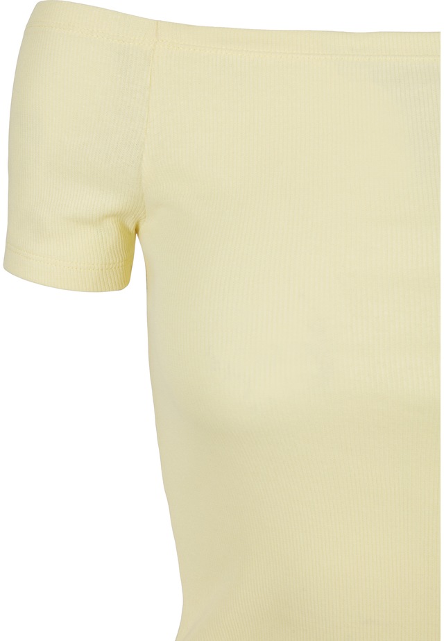 URBAN CLASSICS T-Shirt »Urban Classics Damen Ladies Off Shoulder Rib Tee« 1