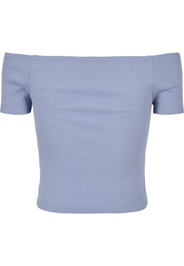 URBAN CLASSICS T-Shirt »Urban Classics Damen Ladies Off Shoulder Rib Tee« 1