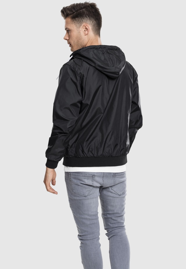 URBAN CLASSICS Windbreaker »Urban Classics Herren Contrast Windrunner« 1 Stk. tlg. mit Kapuze