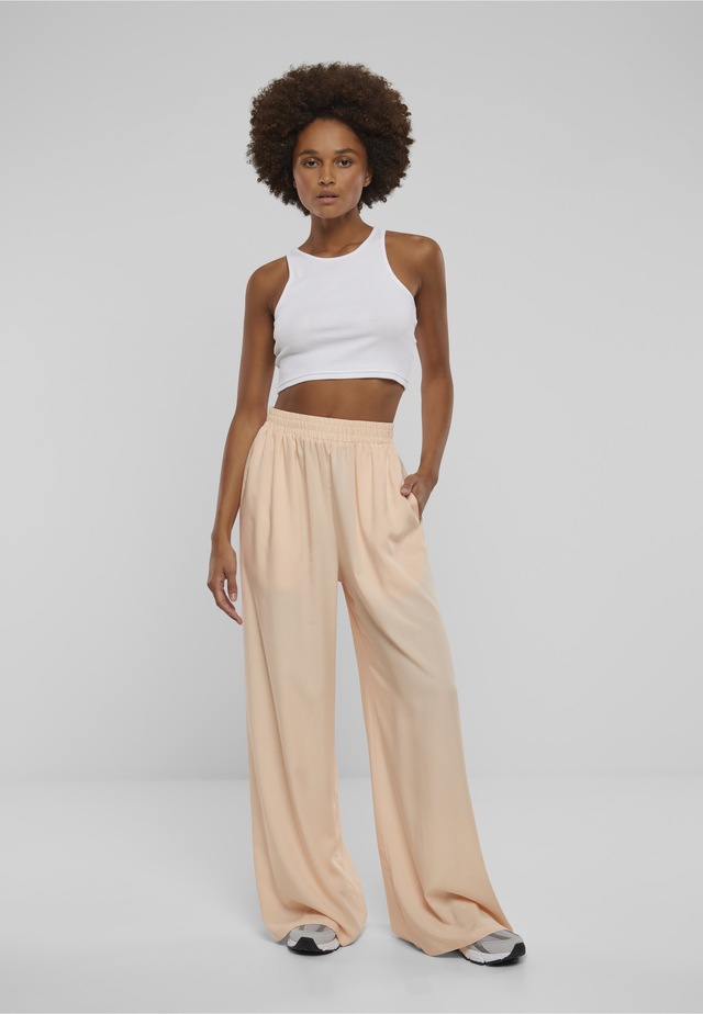 URBAN CLASSICS Stoffhose »Urban Classics Damen Ladies Wide Leg Viscose Pants«